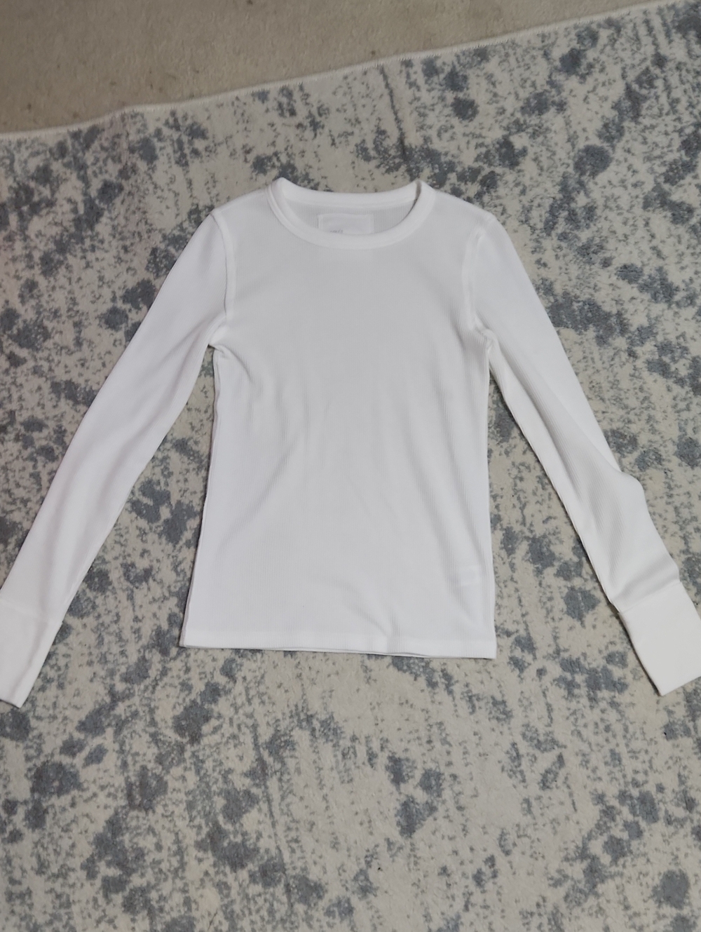 aerie White Long-Sleeve Crew Tee